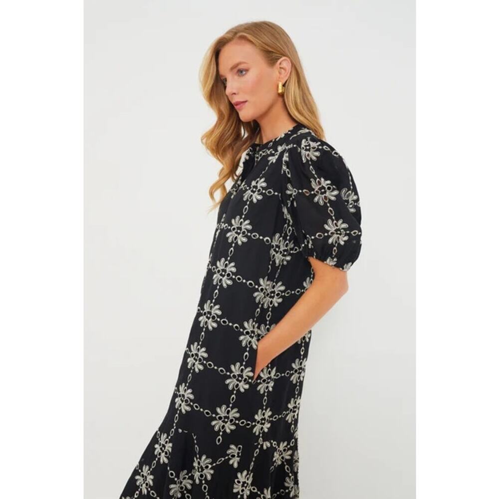 TUCKERNUCK Black Eyelet Lewis Dress NWT Size Medium - Picture 4 of 10